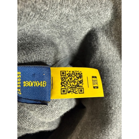 Polo Ralph Lauren Velour Quarter Zip Sweatshirt Pullover Gray Women Size XXL EUC - Picture 11 of 12